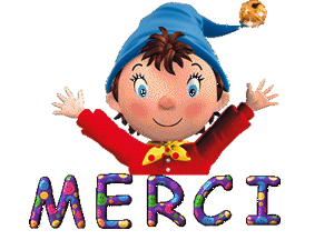 Gif animé merci Oui-oui